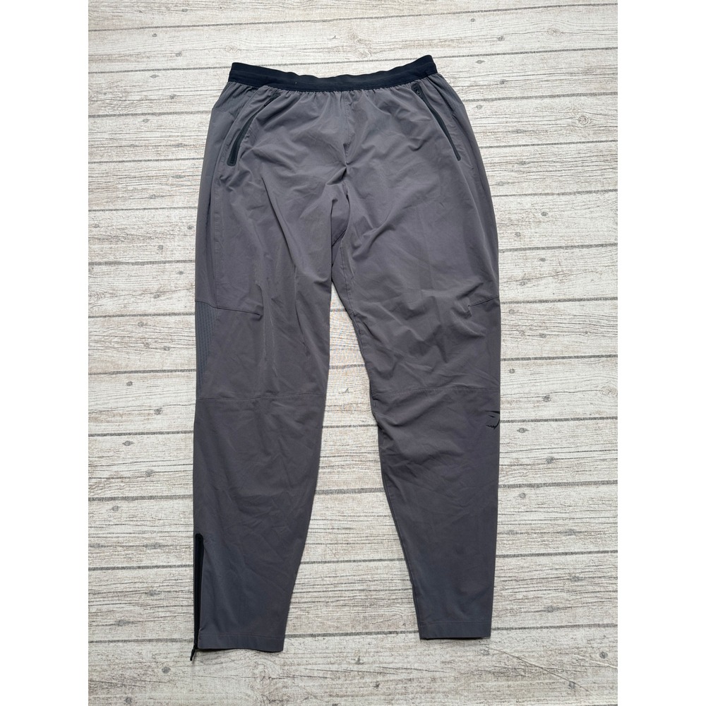 Gymshark Joggers Men's XL Gray Tapered Ankle Zip Athletic Training Activewear